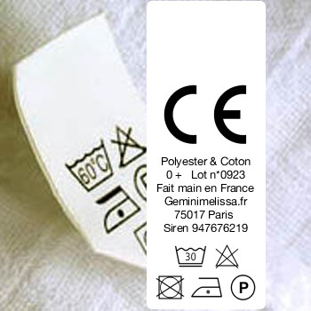 48 洗滌護理標籤 | 面料含量標籤 | CE 標籤