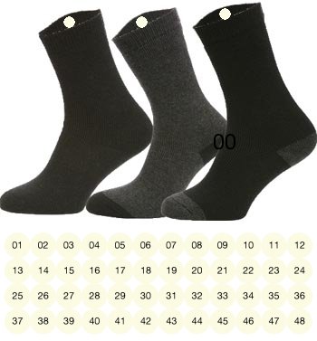 48 帶序號的服裝標籤|襪子熨燙標籤